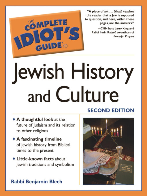 Title details for The Complete Idiot's Guide to Jewish History and Culture by Rabbi Benjamin Blech - Wait list